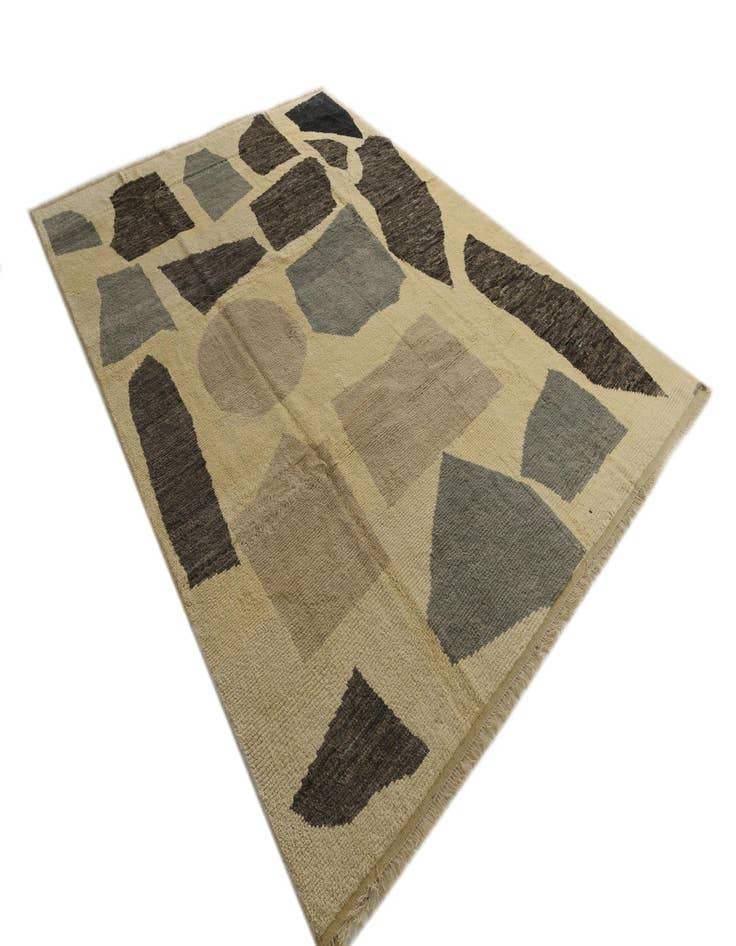 Detail image of 9' 1 x 12' 6 Hand Knotted Moroccan Wool Rug