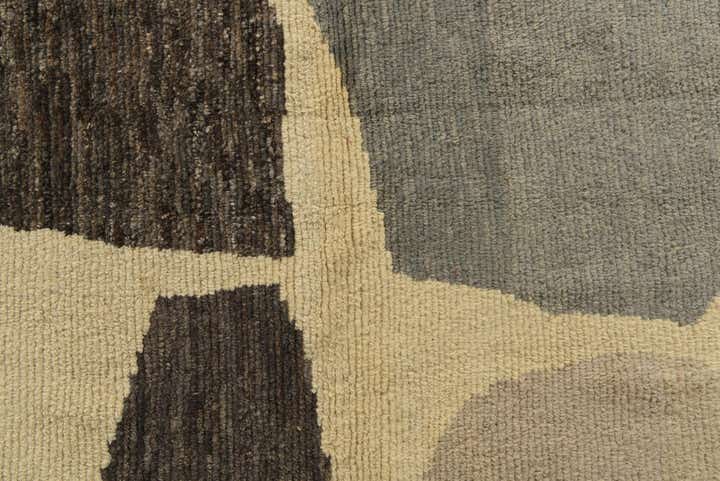 9' 1 x 12' 6 Hand Knotted Moroccan Wool Rug