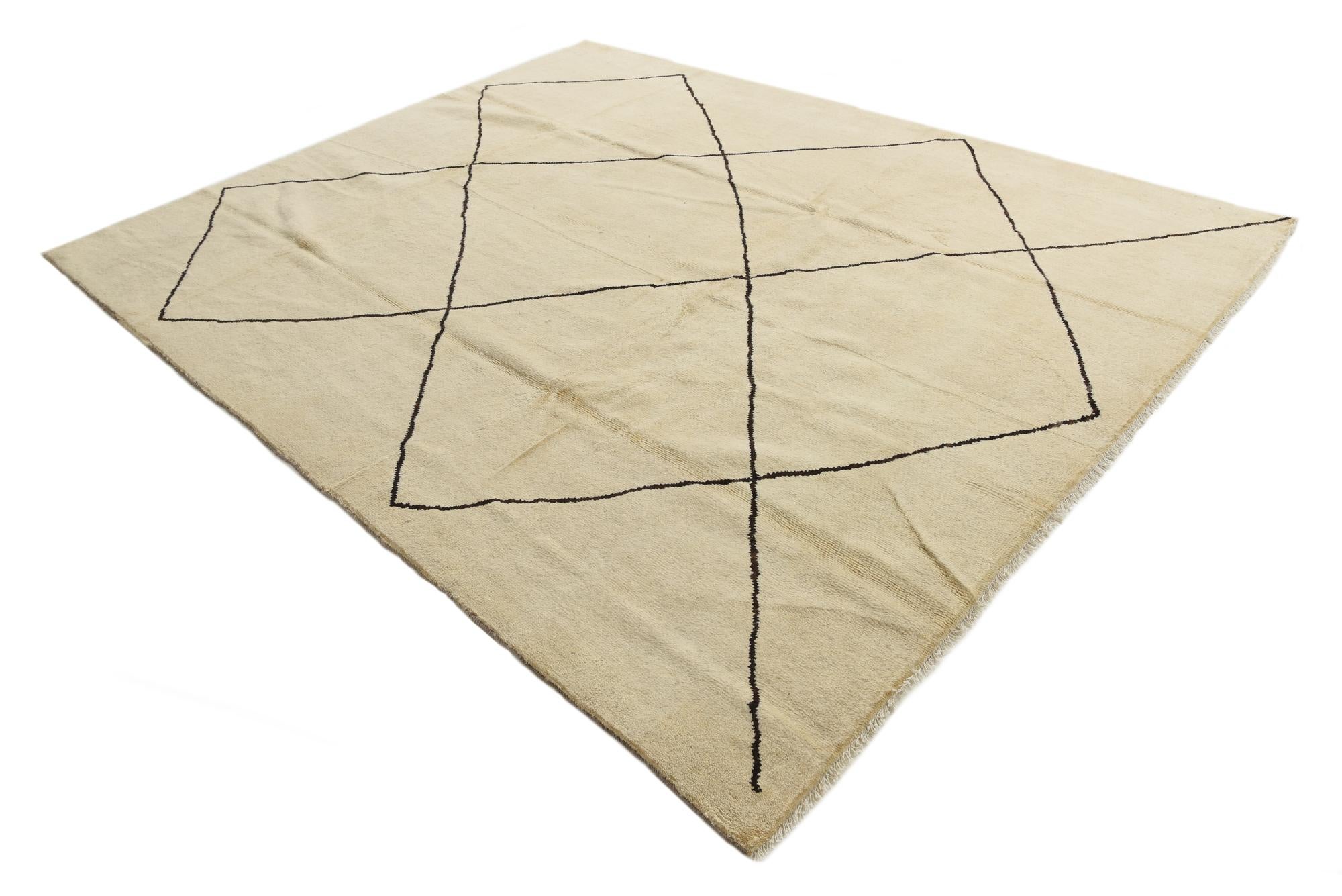 8' 2 x 10' 1 Hand Knotted Moroccan Wool Rug