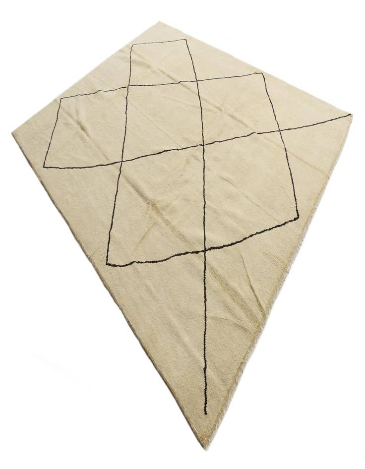 Detail image of 8' 2 x 10' 1  Hand Knotted Moroccan Wool Rug