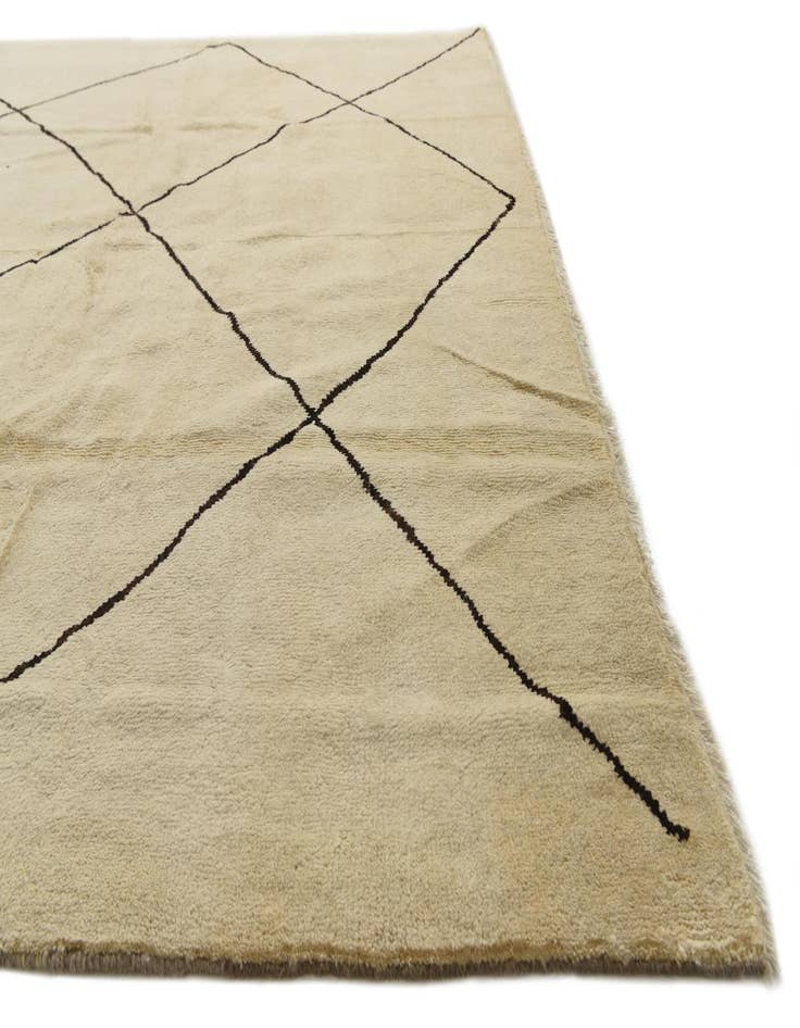 Detail image of 8' 2 x 10' 1  Hand Knotted Moroccan Wool Rug