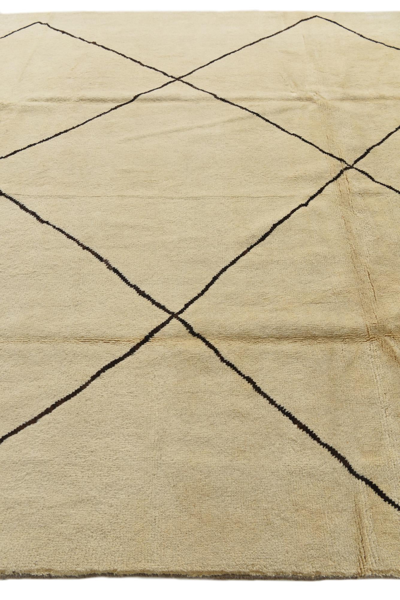 8' 2 x 10' 1 Hand Knotted Moroccan Wool Rug