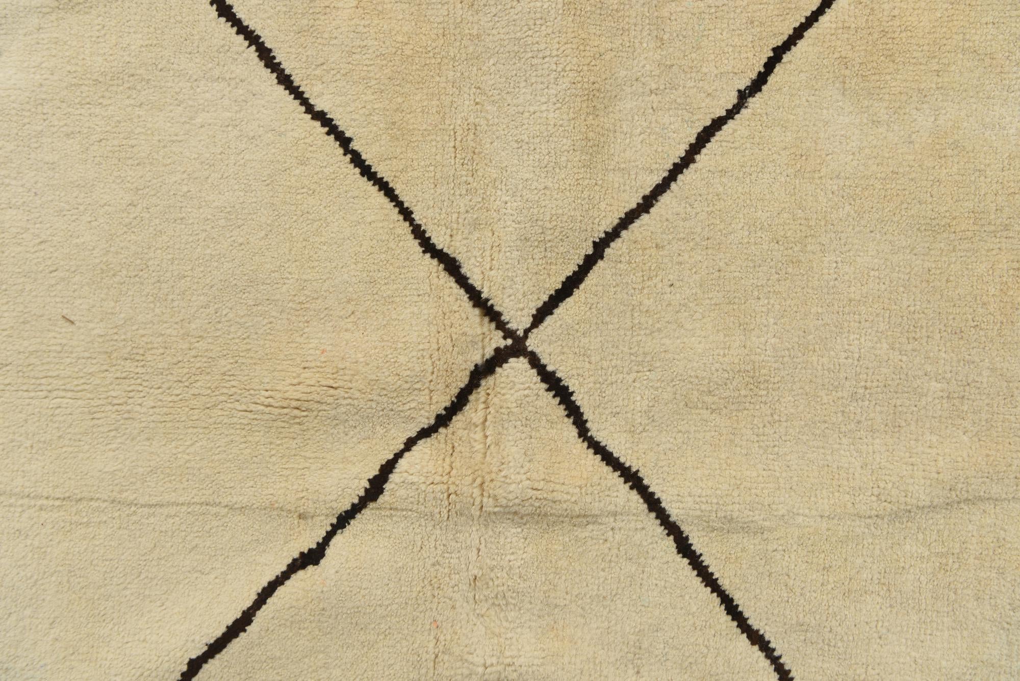 8' 2 x 10' 1 Hand Knotted Moroccan Wool Rug