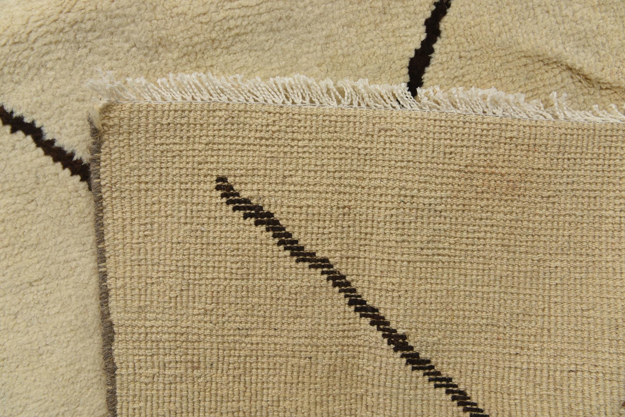 8' 2 x 10' 1 Hand Knotted Moroccan Wool Rug
