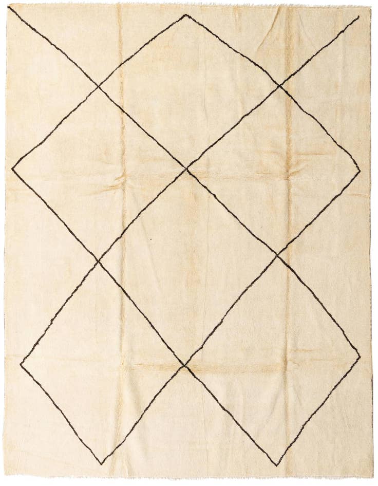 Detail image of 8' 2 x 10' 1 Hand Knotted Moroccan Wool Rug