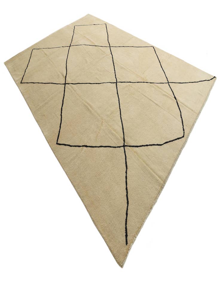 Detail image of 10' x 14' 5  Hand Knotted Moroccan Wool Rug