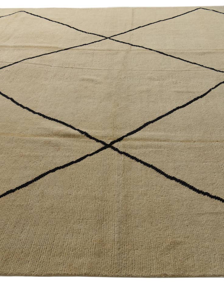 Detail image of 10' x 14' 5  Hand Knotted Moroccan Wool Rug