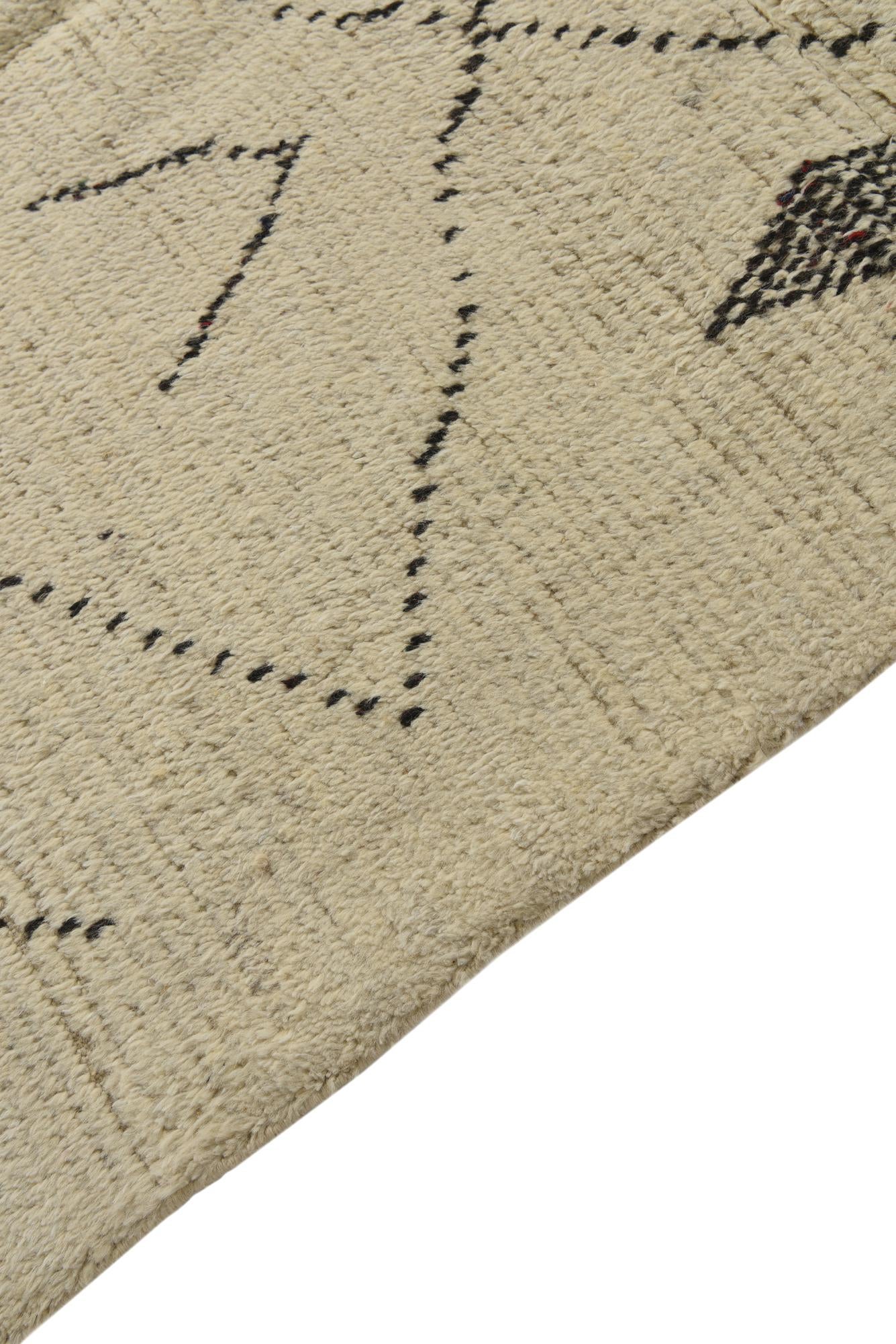 8' 1 x 11' Hand Knotted Moroccan Wool Rug