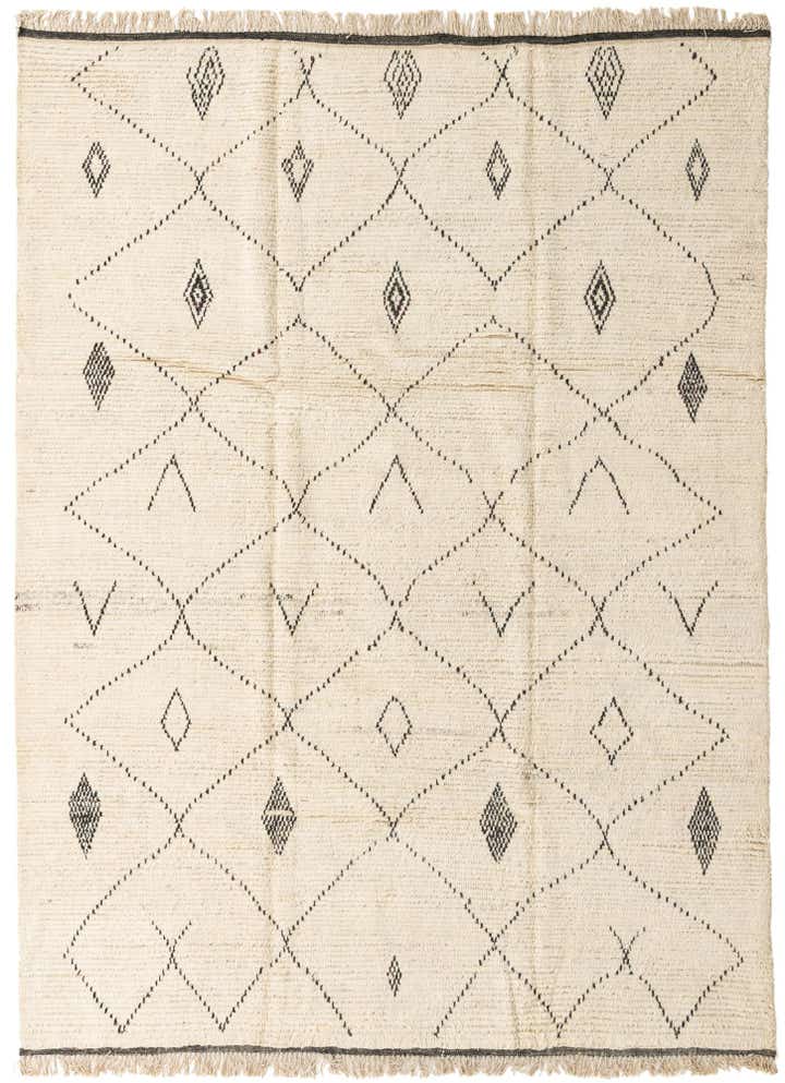 8' 1 x 11' Hand Knotted Moroccan Wool Rug