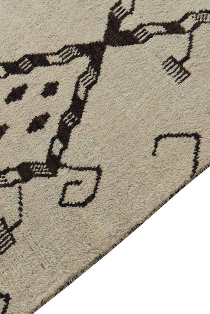 8' 3 x 9' 2 Hand Knotted Moroccan Wool Rug