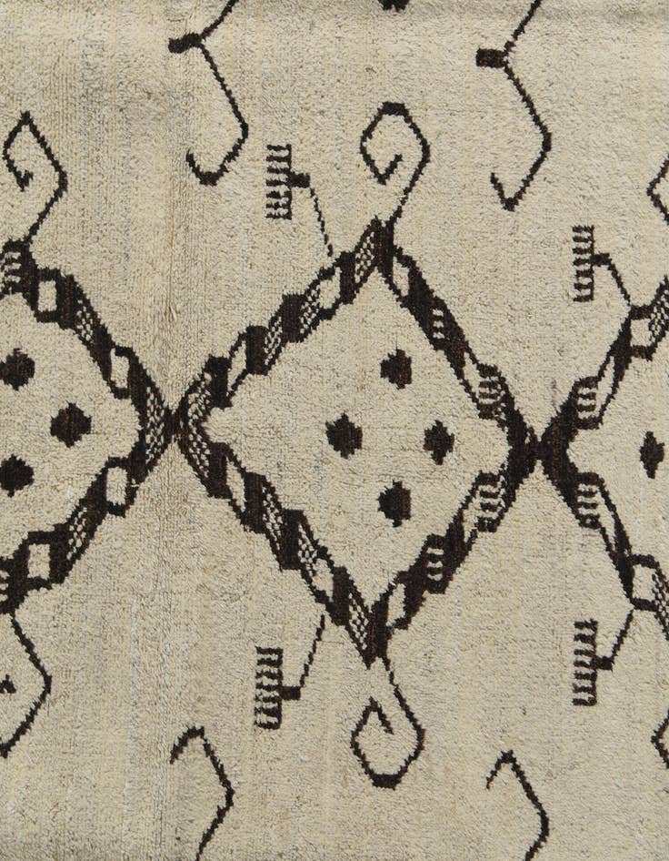 Detail image of 8' 3 x 9' 2  Hand Knotted Moroccan Wool Rug