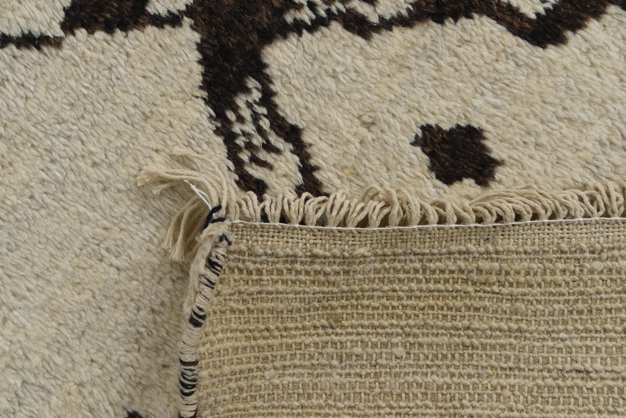 8' 3 x 9' 2 Hand Knotted Moroccan Wool Rug