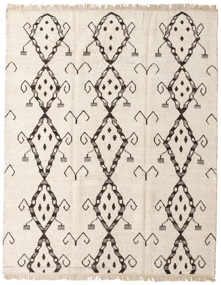 Detail image of 8' 3 x 9' 2 Hand Knotted Moroccan Wool Rug