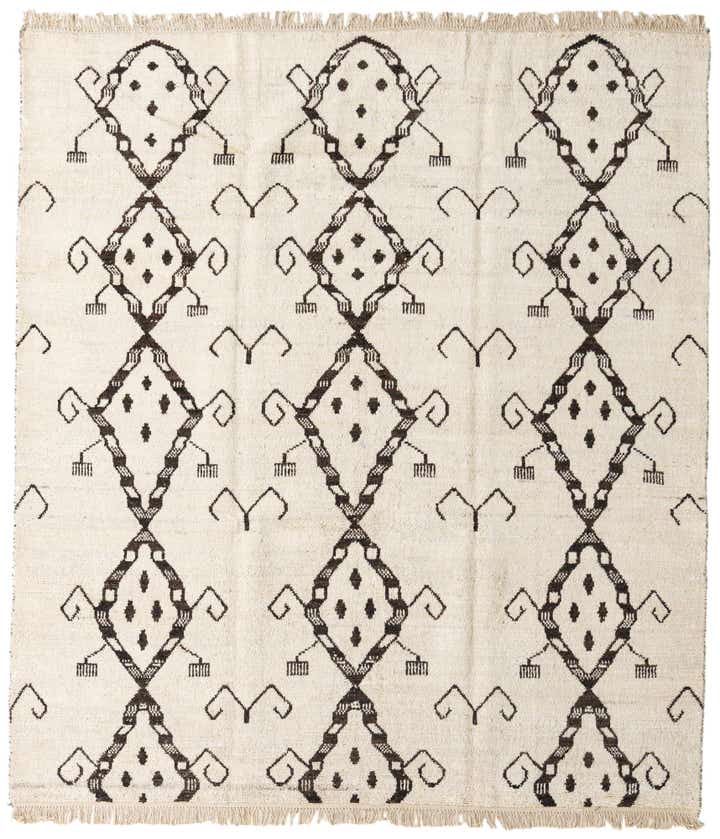 8' 3 x 9' 2 Hand Knotted Moroccan Wool Rug
