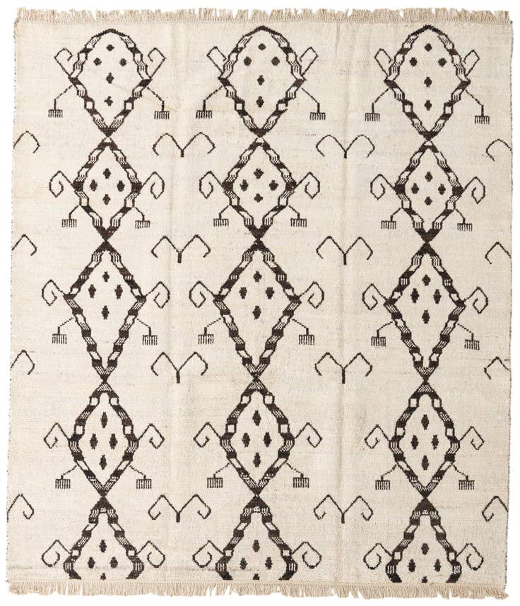 Detail image of 8' 3 x 9' 2 Hand Knotted Moroccan Wool Rug