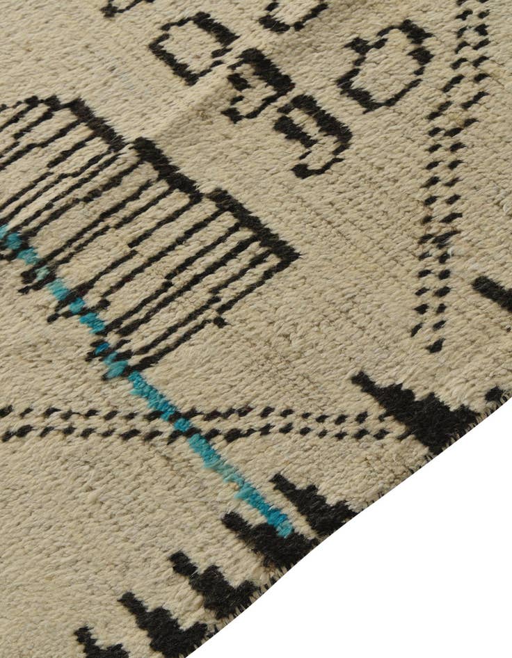 Detail image of 8' 2 x 11' 5  Hand Knotted Moroccan Wool Rug
