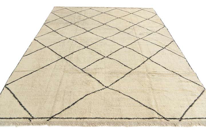 8' 3 x 9' 10 Hand Knotted Moroccan Wool Rug
