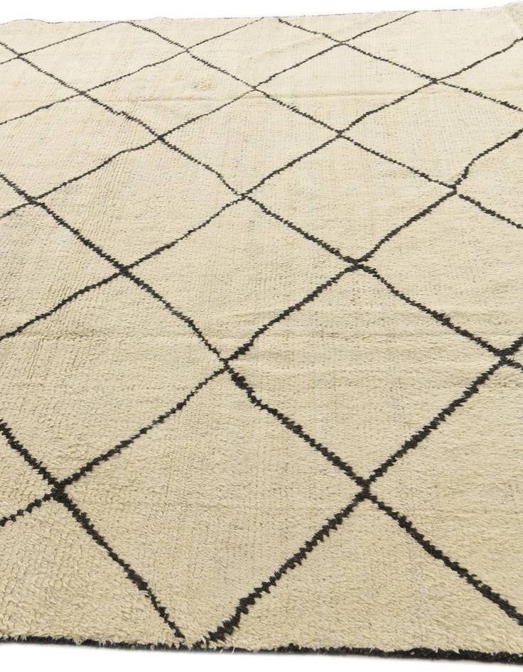 Detail image of 8' 3 x 9' 10 Hand Knotted Moroccan Wool Rug