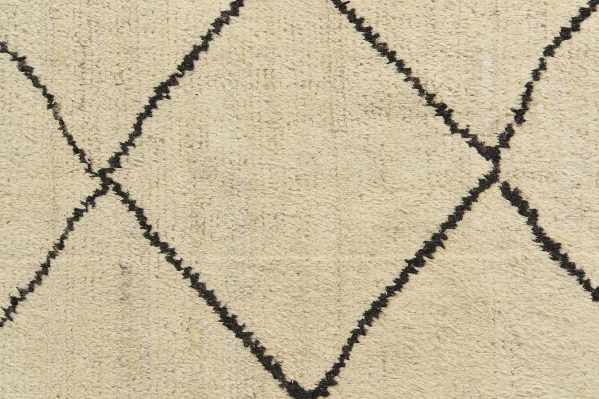 8' 3 x 9' 10 Hand Knotted Moroccan Wool Rug