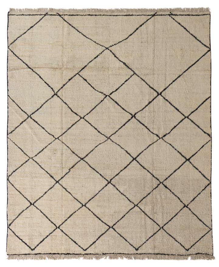 8' 3 x 9' 10 Hand Knotted Moroccan Wool Rug