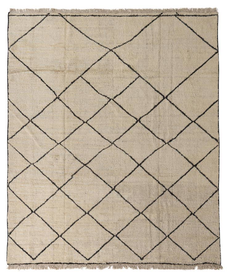 Detail image of 8' 3 x 9' 10 Hand Knotted Moroccan Wool Rug