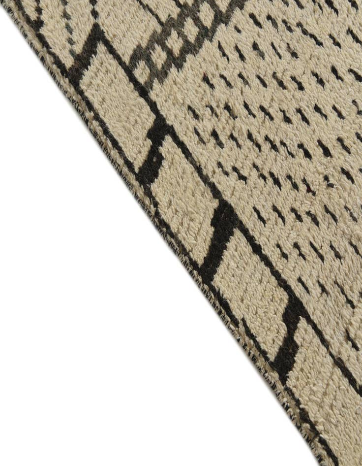 Detail image of 9' 10 x 14'  Hand Knotted Moroccan Wool Rug