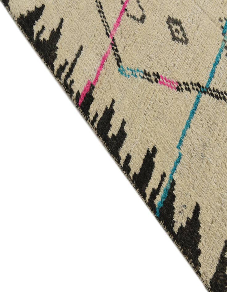 Detail image of 9' 1 x 12' 10  Hand Knotted Moroccan Wool Rug