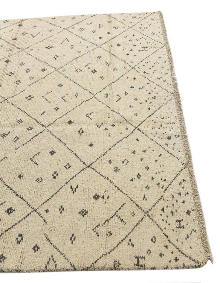 Detail image of 6' 1 x 9' 5  Hand Knotted Moroccan Wool Rug