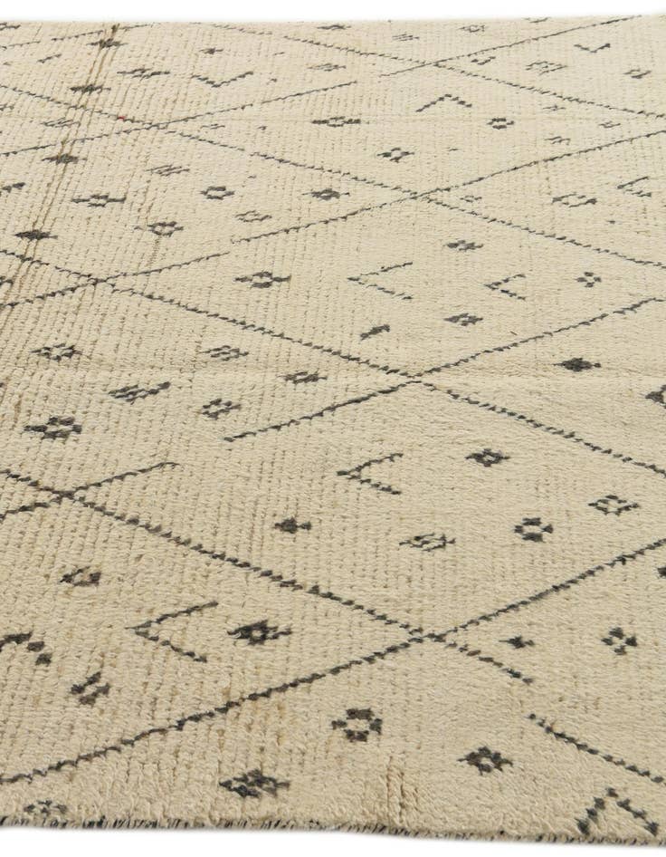 Detail image of 6' 1 x 9' 5  Hand Knotted Moroccan Wool Rug