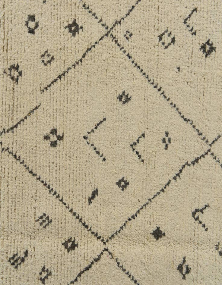 Detail image of 6' 1 x 9' 5  Hand Knotted Moroccan Wool Rug