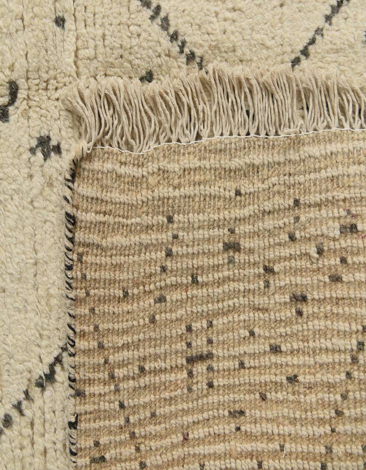 Detail image of 6' 1 x 9' 5  Hand Knotted Moroccan Wool Rug