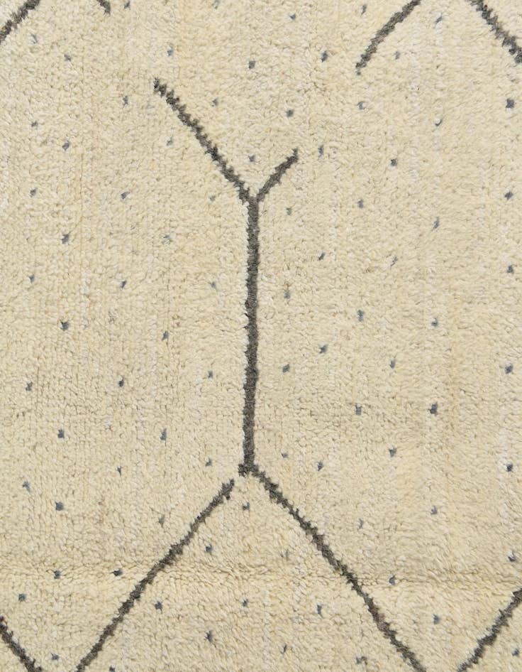 Detail image of 6' 1 x 9'  Hand Knotted Moroccan Wool Rug