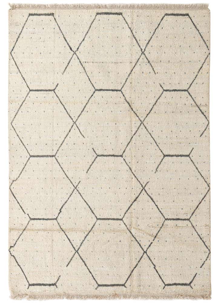 6' 1 x 9' Hand Knotted Moroccan Wool Rug