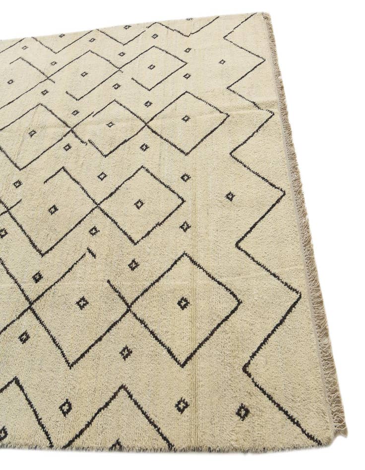 Detail image of 6' x 9' 3  Hand Knotted Moroccan Wool Rug