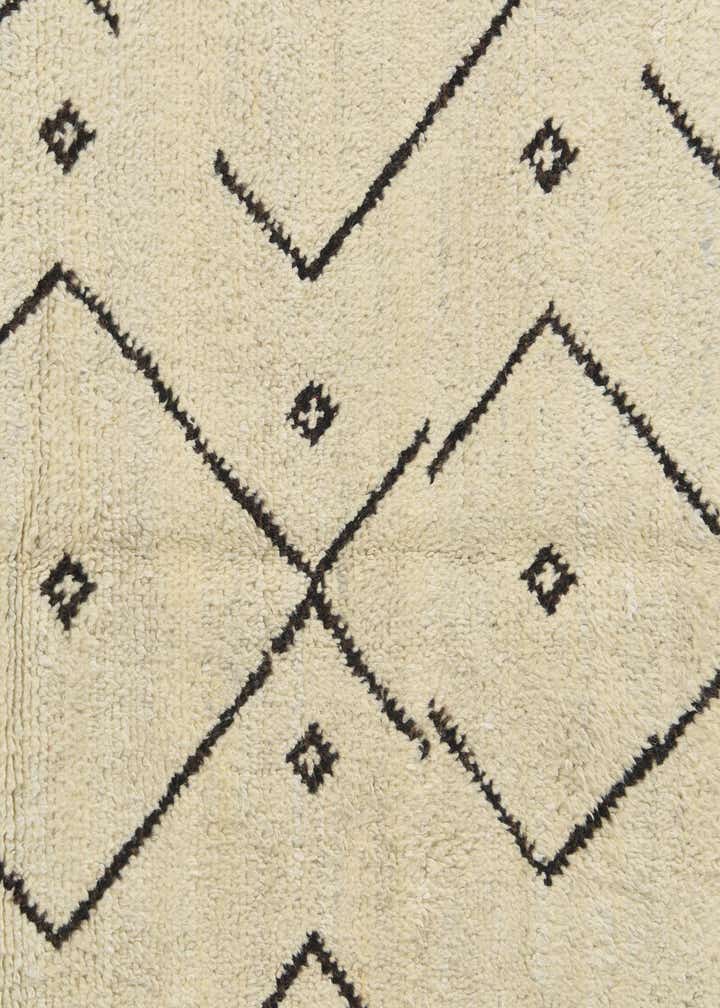 6' x 9' 3 Hand Knotted Moroccan Wool Rug