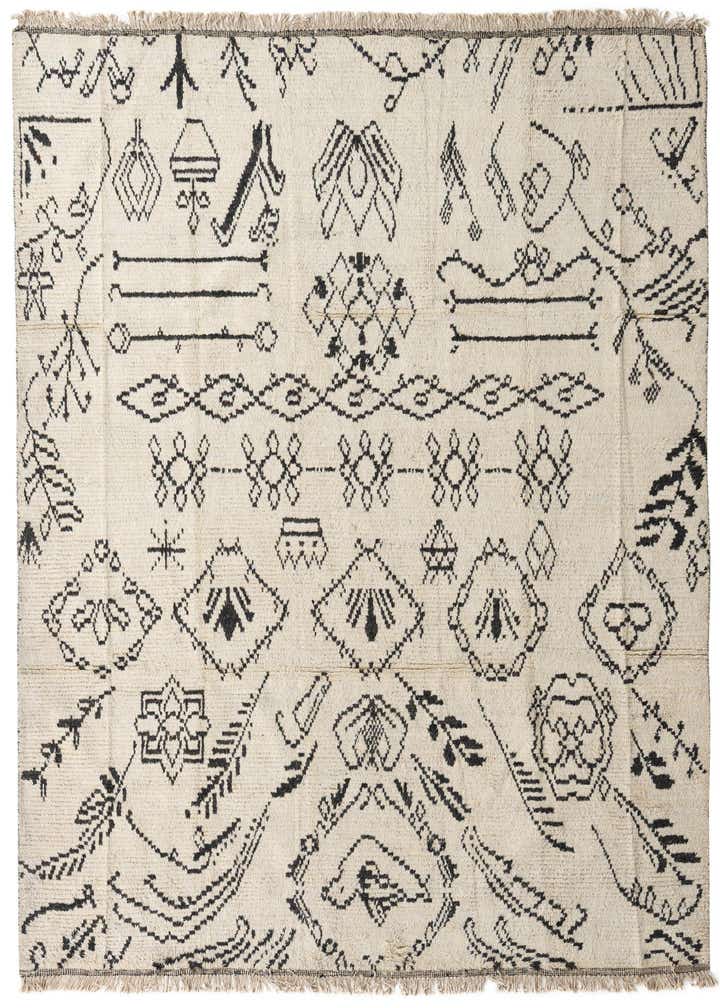 7' 10 x 10' 8 Hand Knotted Moroccan Wool Rug