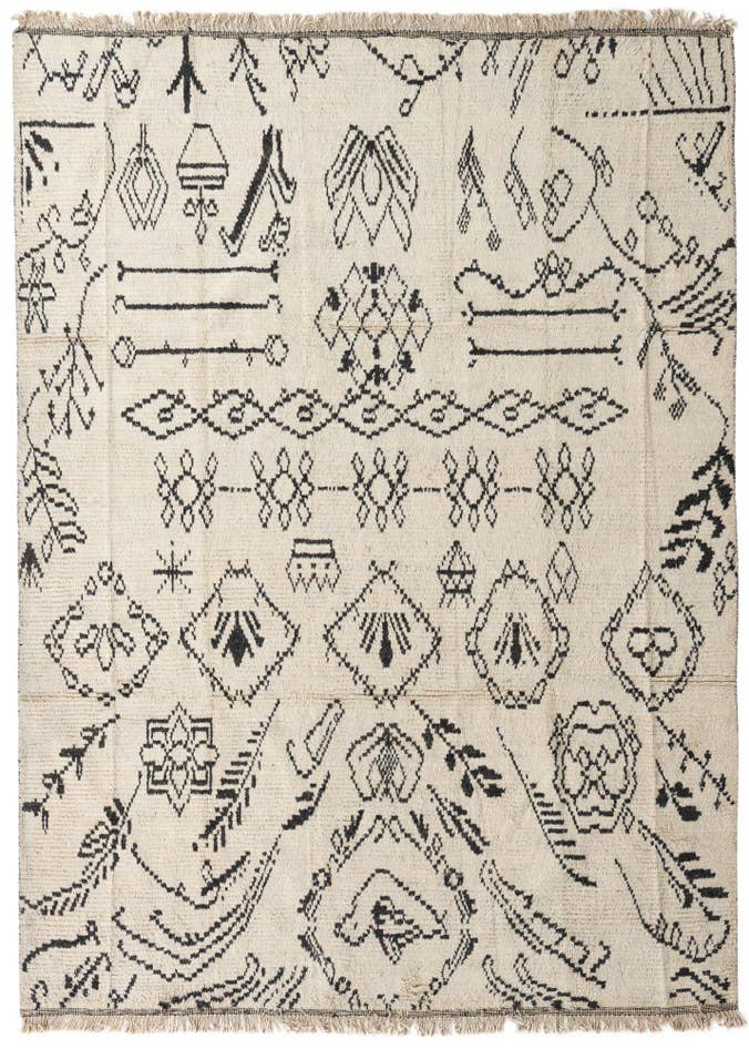 Detail image of 7' 10 x 10' 8 Hand Knotted Moroccan Wool Rug