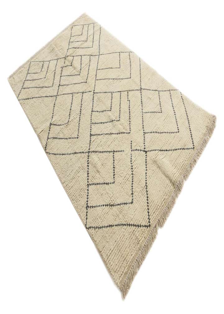 5' x 8' 1 Hand Knotted Moroccan Wool Rug