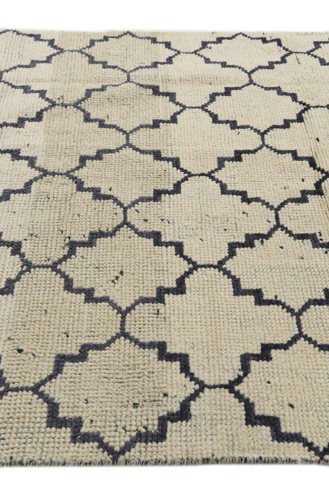 4' 7 x 8' 3 Hand Knotted Moroccan Wool Rug