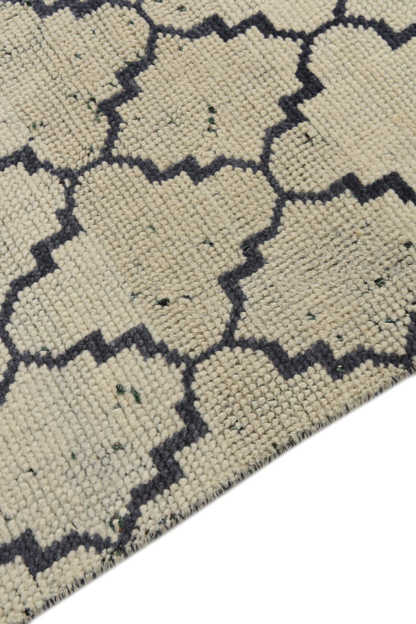 4' 7 x 8' 3 Hand Knotted Moroccan Wool Rug