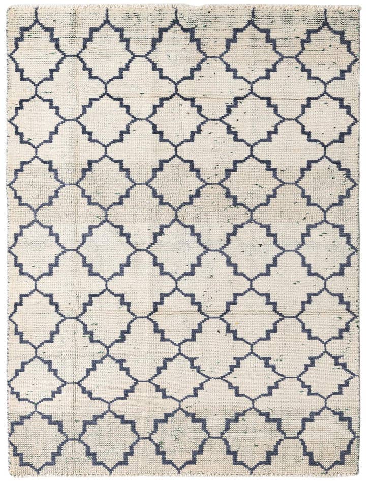Detail image of 4' 7 x 8' 3 Hand Knotted Moroccan Wool Rug