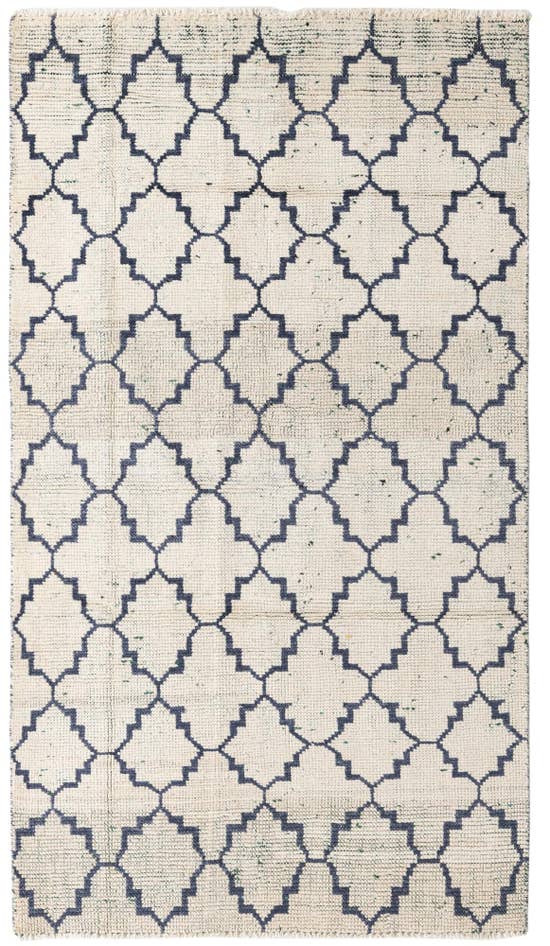 Detail image of 4' 7 x 8' 3 Hand Knotted Moroccan Wool Rug