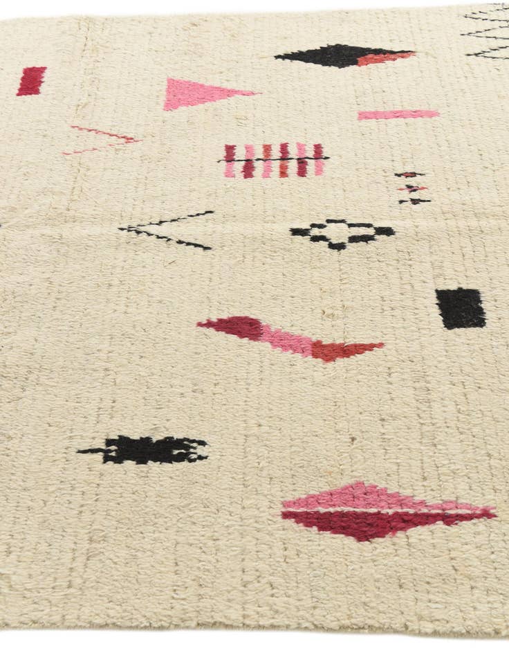 Detail image of 5' 10 x 9' 8  Hand Knotted Moroccan Wool Rug