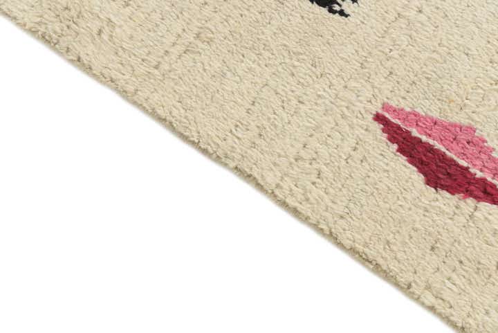 5' 10 x 9' 8 Hand Knotted Moroccan Wool Rug