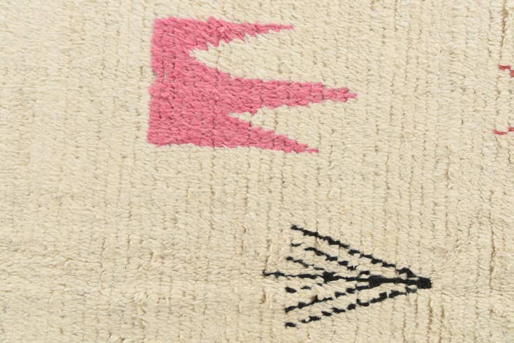 Detail image of 5' 10 x 9' 8 Hand Knotted Moroccan Wool Rug