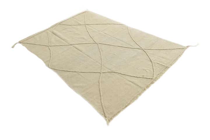 4' 2 x 6' 1 Hand Knotted Moroccan Wool Rug