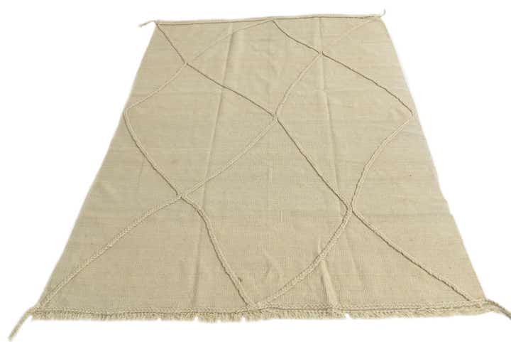 4' 2 x 6' 1 Hand Knotted Moroccan Wool Rug