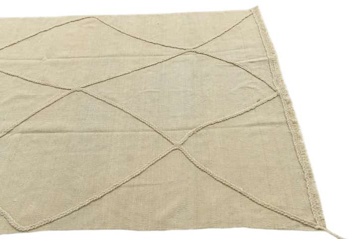 4' 2 x 6' 1 Hand Knotted Moroccan Wool Rug