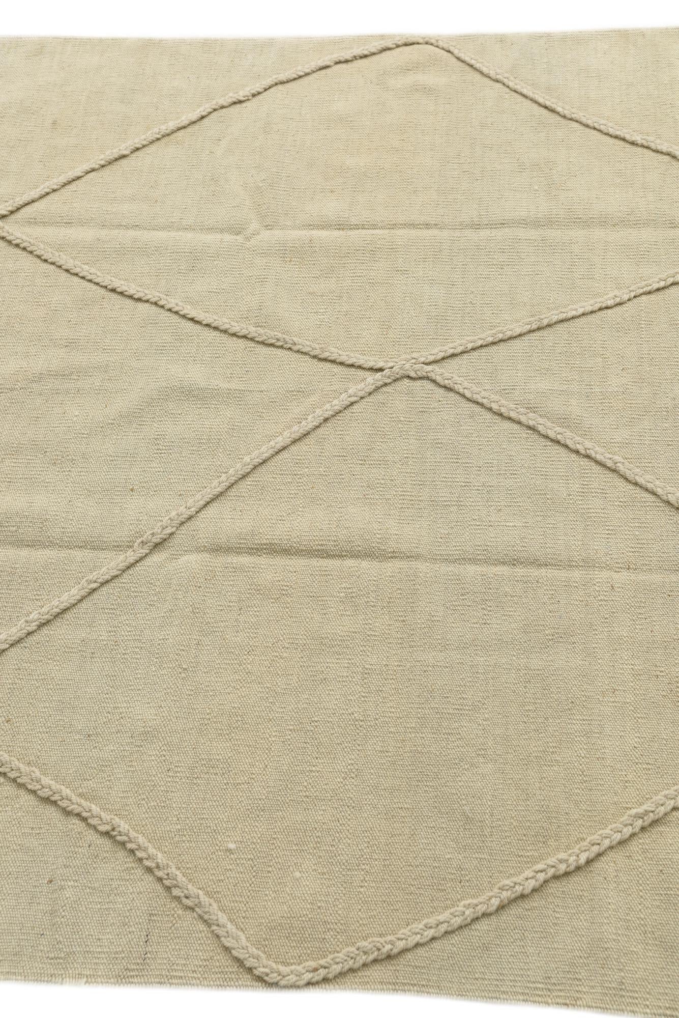 4' 2 x 6' 1 Hand Knotted Moroccan Wool Rug