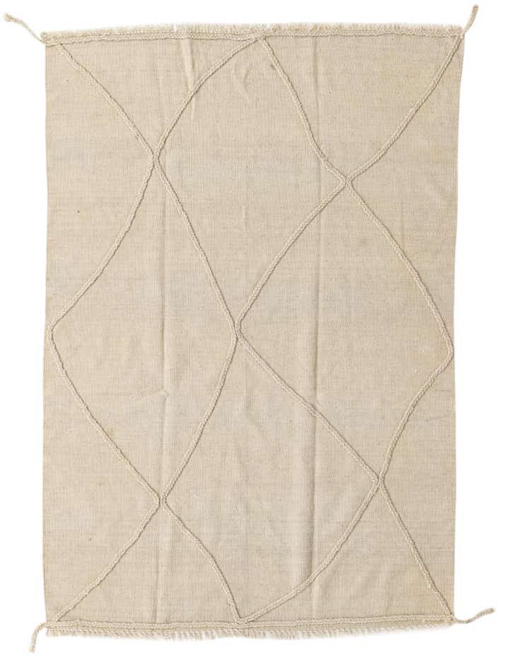 4' 2 x 6' 1 Hand Knotted Moroccan Wool Rug